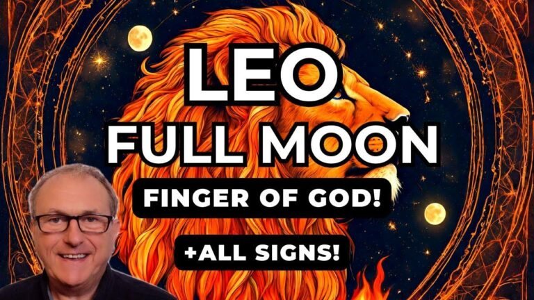 The Leo Full Moon – featuring the Finger of God aspect pattern, impacting all zodiac signs!