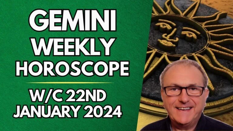 Gemini Weekly Astrology Horoscope for January 22, 2024