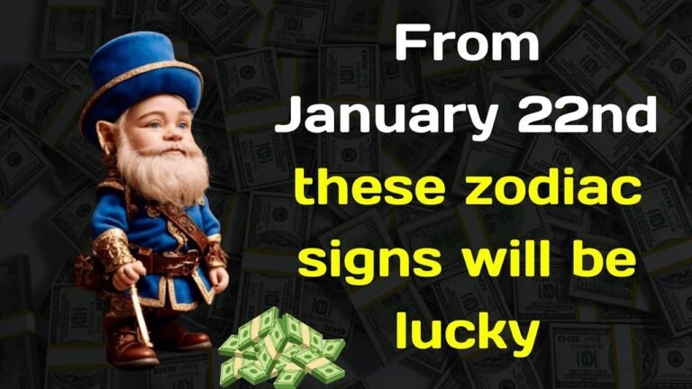 Starting from January 22nd, certain zodiac signs are in for some good luck.