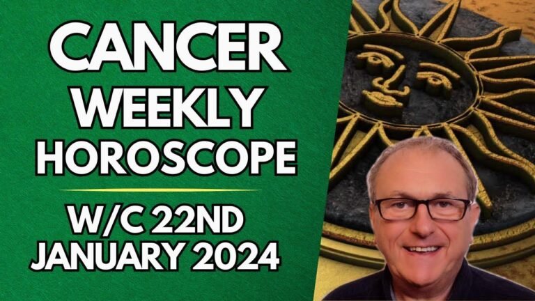 Weekly Cancer Horoscope: Find out what the stars have in store for you from January 22, 2024.