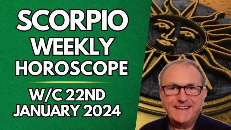 Here’s your weekly Scorpio horoscope for January 22, 2024, based on astrology.