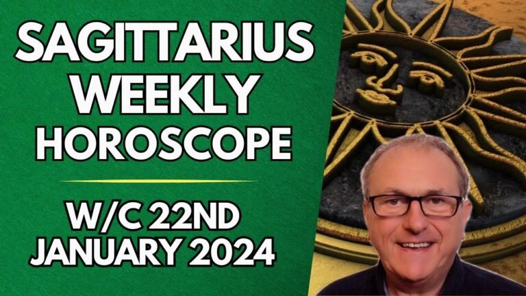 Weekly astrology forecast for Sagittarius from January 22nd, 2024.