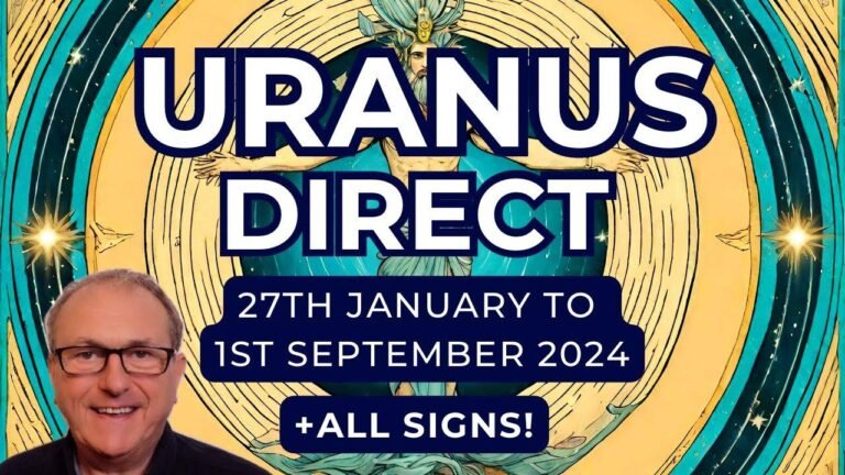 Uranus goes direct from January 27th to September 1st, 2024 – Get ready to go, go, go! Plus, check out the zodiac forecast for all 12 signs…