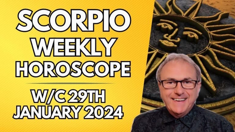 Weekly Scorpio Horoscope: Astrology for the week of January 29th, 2024.