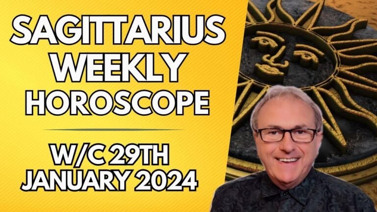 Weekly Sagittarius Horoscope: Astrology for January 29th, 2024