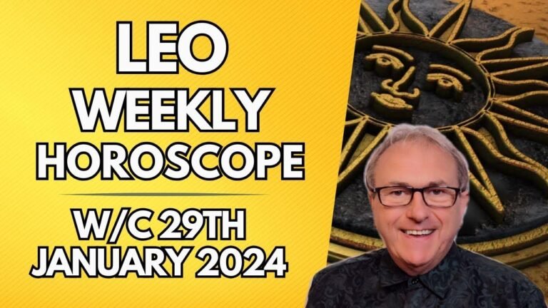 Leo’s weekly astrology forecast for the week starting from 29th January 2024.