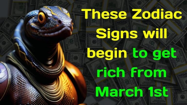 From March 1st, these zodiac signs will start to see their bank accounts grow.
