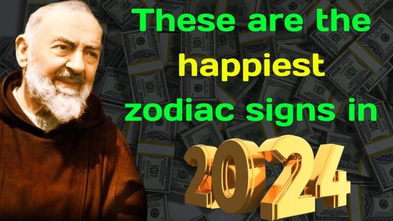 Padre Pio foretold that these zodiac signs will experience happiness and good luck until 2024.