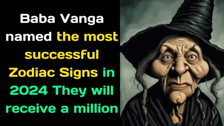Baba Vanga predicts the most successful Zodiac Signs in 2024 will be rewarded with a million.