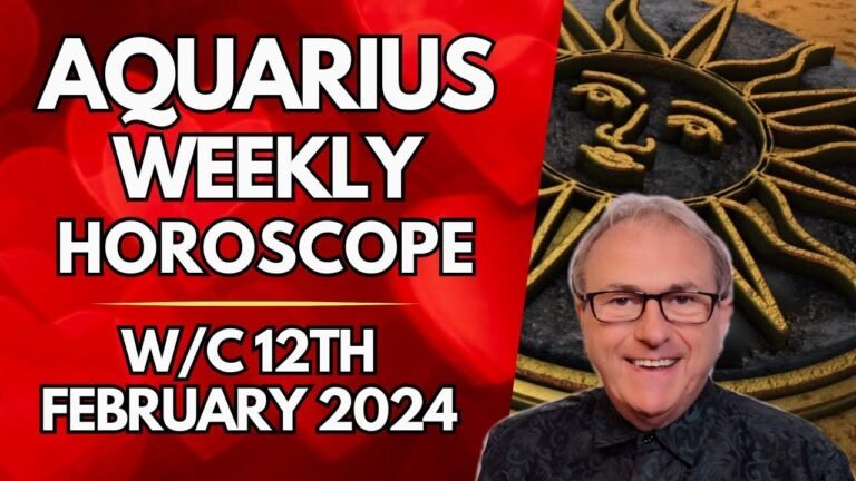 Your weekly astrology forecast for Aquarius from 12th February 2024. Stay updated with your horoscope!