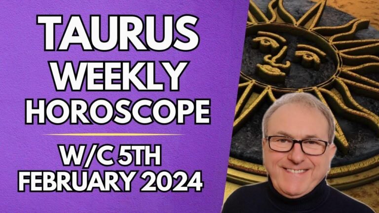 Weekly Taurus horoscope astrology for the week of February 5th, 2024. Get insights into your future and what the stars have in store for you.