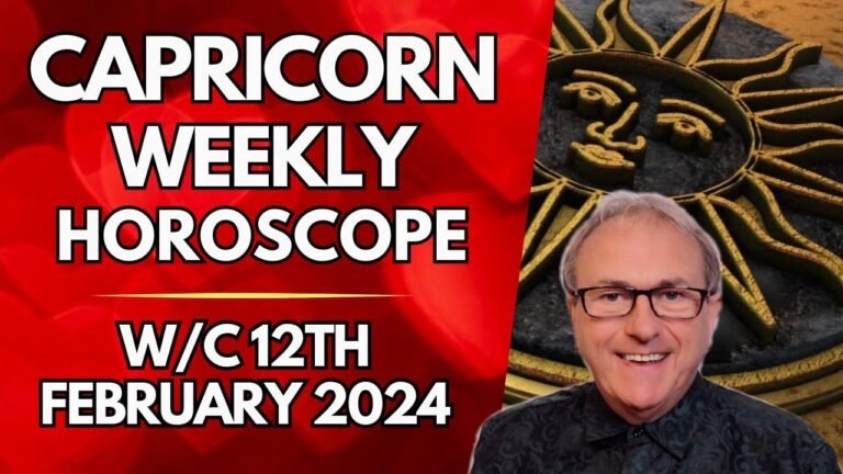 Weekly astrology for Capricorn from 12th February 2024. Check out what the stars have in store for you this week.