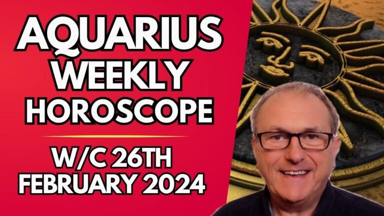 Weekly Astrology for Aquarius from February 26, 2024