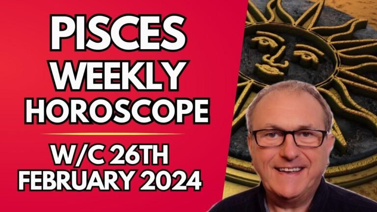 Weekly astrological forecast for Pisces starting from February 26th, 2024.