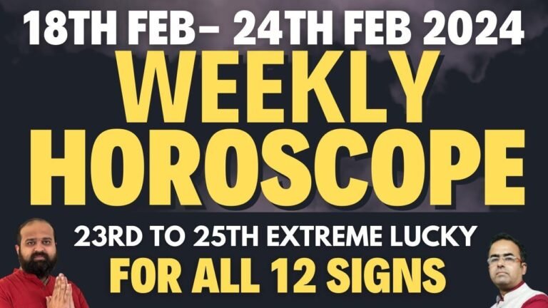 Check out this week’s horoscope for all 12 signs from Feb 18th to Feb 23. The moon is very lucky, so don’t miss it! #astrologypredictions