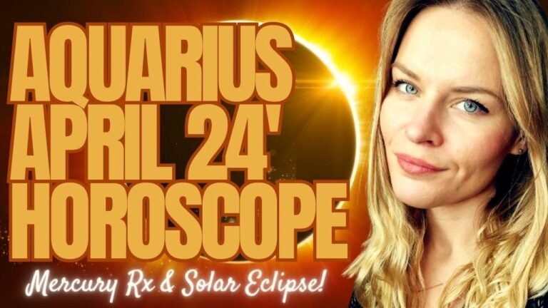 April 2024 Aquarius: Aries Eclipse & Mercury Retrograde Insights!